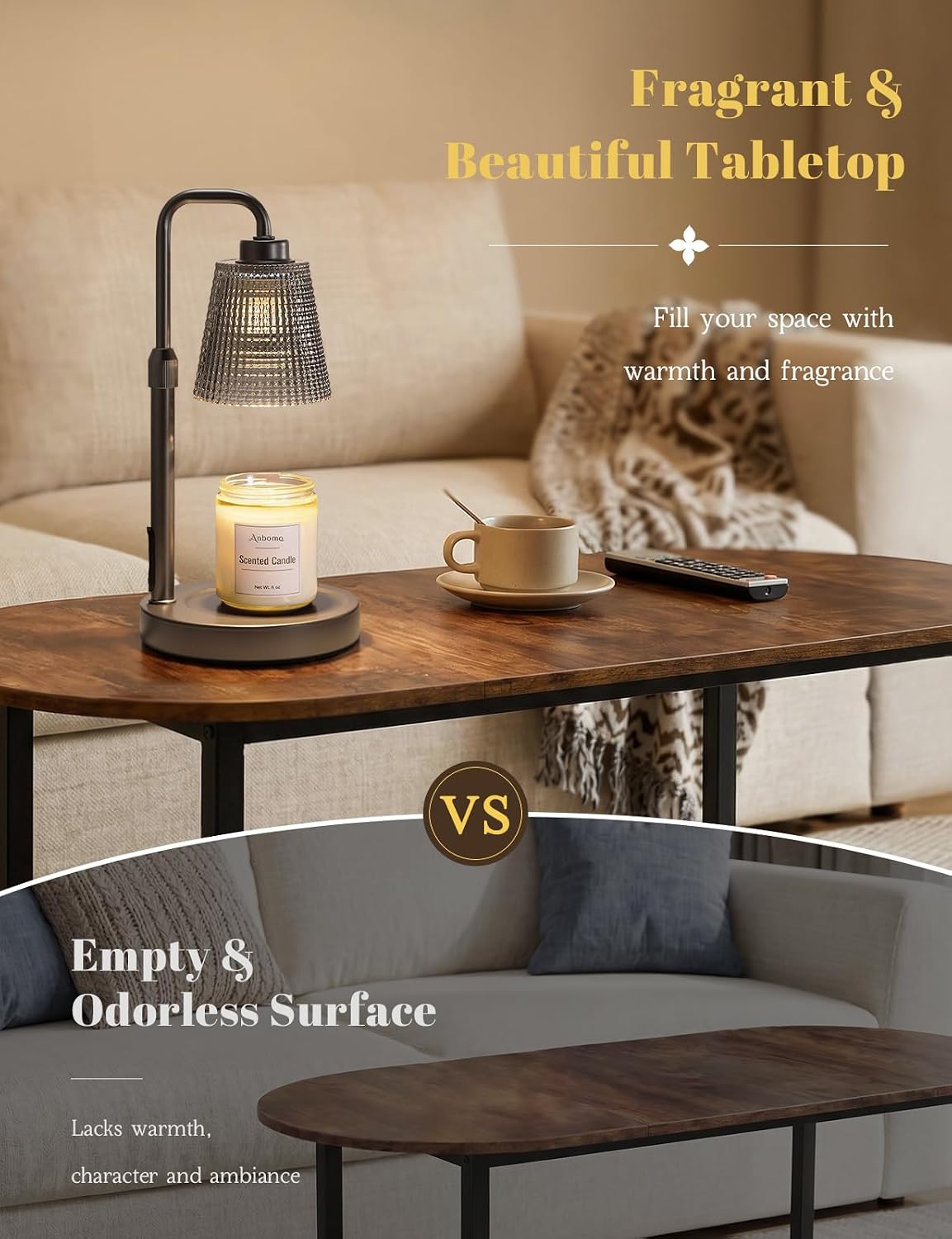 Candle Warmer Lamp with Timer, Birthday Gifts for Women, Ideal Fall Decor
