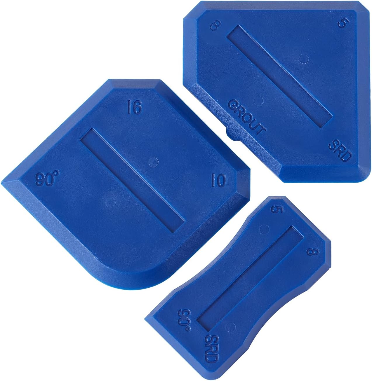 Silicone Caulking Tools Compatible with Sealant Grout Finishing Sealing 3 Pieces Blue Caulk Tool Kit Caulking Finishing Tools