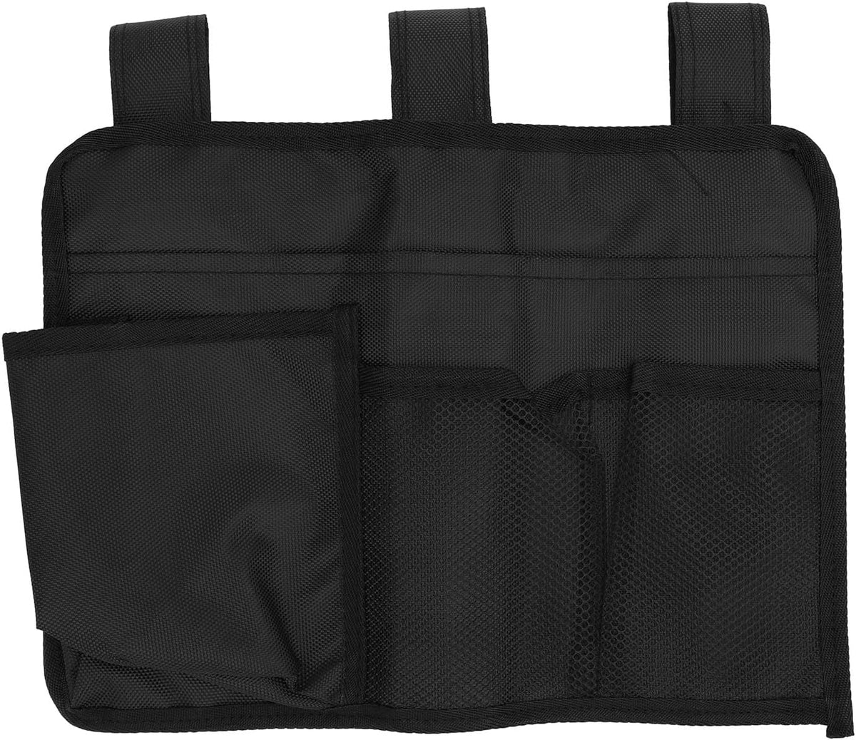 Buachois Hanging Bedside Caddy, Bedside Storage Organizer with 4 Pocket