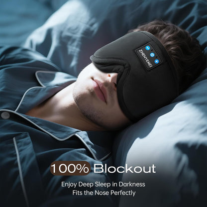 Sleep Mask with Bluetooth 5.4 Headphones, Removable 3D Eye Cups, Timing Sleeping Headphones for Side Sleepers, Wireless Music Eye Mask Speakers for Men, Women, Tech Gifts, Pink