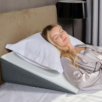 Kolbs Leg Elevation Pillow for After Surgery | Flat Top Bed Wedge Bolster Pillow for Legs | Foot, Knee, Ankle Elevation Post Surgery (Flat Top 7" Height)