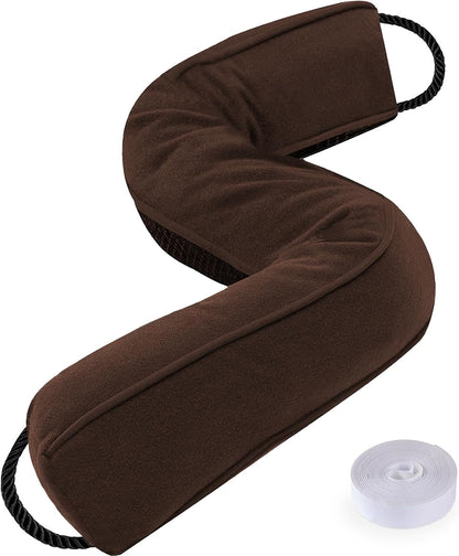 Door Draft Stopper, Removable Washable Cover, 38", Gray | Weighted Gap Filler, Blocks Hot and Cold Air, All-Season Seal, Easy Install, Noise & Wind Blocker, Home Essentials