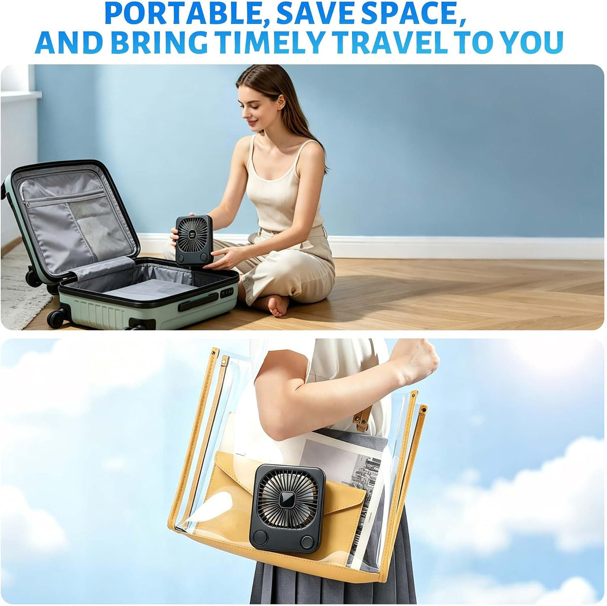 5000mAh Magnetic Cruise Ship Approved Fan,Cruise Essentials 2026 for Travel