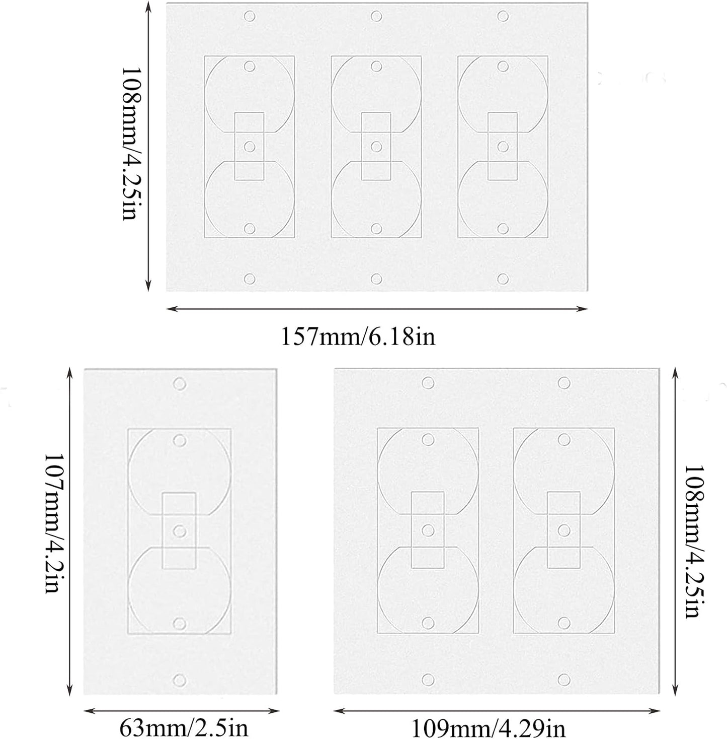 40PCS Wall Insulation Outlet Insulators Draft Sealers, Switch Plate Insulation EVA Foam Gasket for Wall, Light, Switch Socket