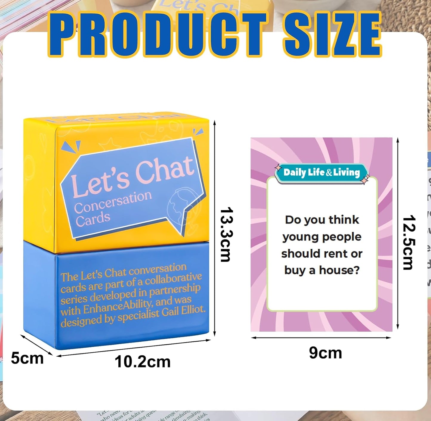 112 Pcs Let's Chat Conversation Cards, Dementia Activities for Seniors, Alzheimers Activities for Dementia Patients, Alzheimers Gifts for Elderly, Memory Games for Adults
