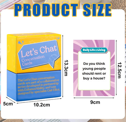 224 Questions Conversation Memory Cards Game for Dementia