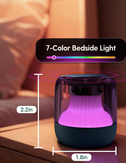Babelio Pocket Glow White Noise Sound Machine - Upgraded 9 Color Night Lights, 20 Non-Looping Sounds, Timer & Memory Function, Portable for Adults & Babies, White