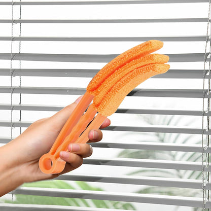 10-Pack Window Blind Cleaner Set:, Blinds Cleaner Brush, Blind Brush | Includes1×7-Finger Detail Brush,1×Shutter Cleaning Brush,and Replacement Heads,Efficient for Blinds,Vents,Keyboards,and More.
