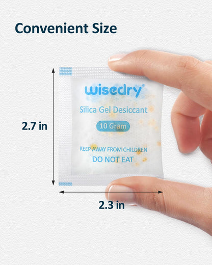 wisedry 2 x 500 Gram [2.2 lbs] Rechargeable Silica Gel Car Dehumidifier, Microwave Fast Reactivated Desiccant Packets Large for Gun Safe Closet Basement Garage Storage Moisture Absorber Bag Reusable