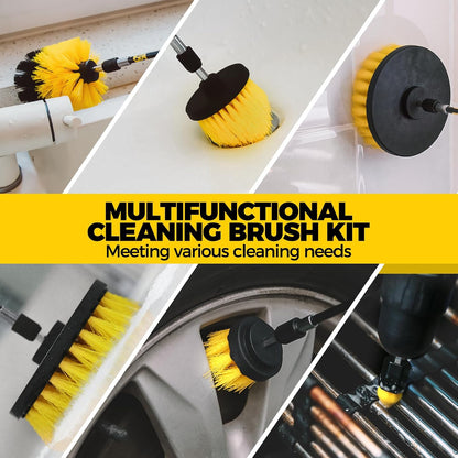 Holikme 30Piece Drill Brush Attachment Set - Power Scrubber Cleaning Kit | Buffing Sponges, Nylon Grout Tools, Tile Bathtub Shower Floors Kitchen Car Interior Detailing, Cleaning Supplies