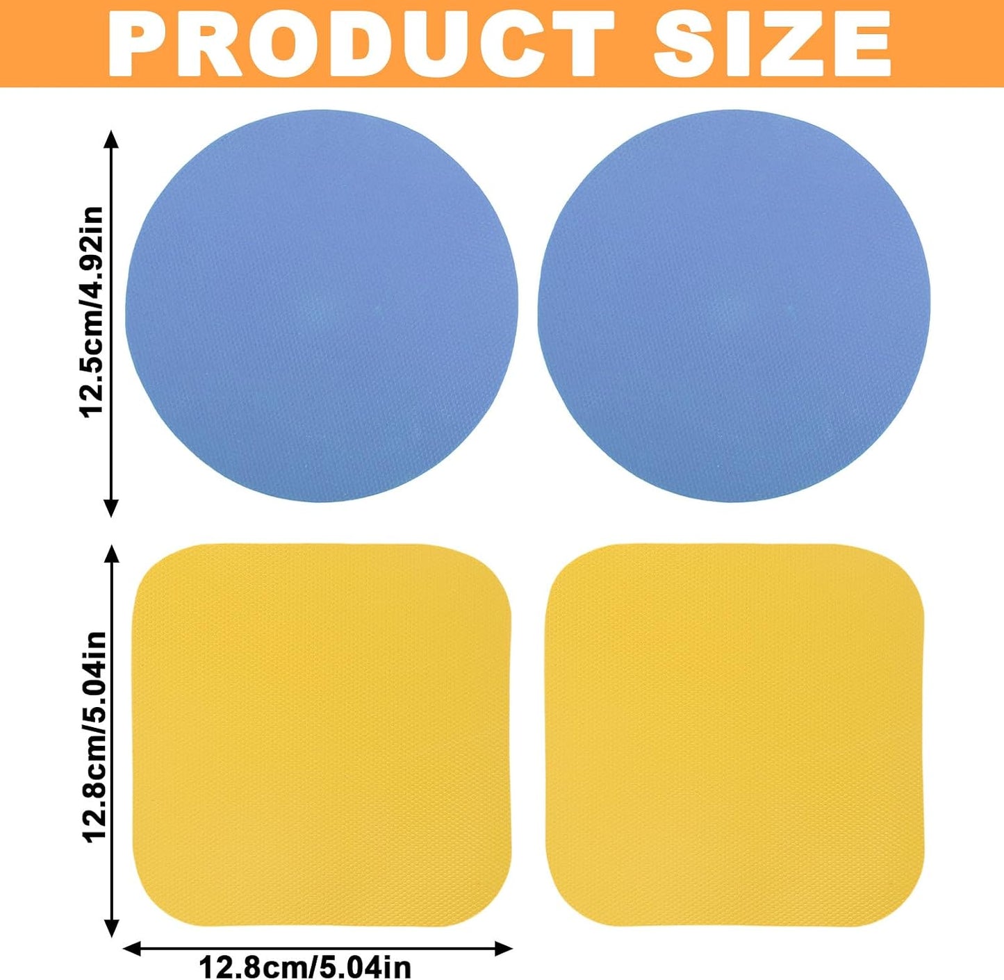 LUTER 4pcs Jar Opener Gripper Pad for Seniors with Weak Hands, Rubber | Multi-function Silicone Bottle Opener Lid Cap Rubber Gripper Pads Kitchen Coasters Gadgets, Light Blue, Green