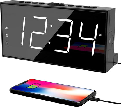 Vibrating Alarm Clock for Heavy Sleepers with Bed Shaker, 116dB Dual Alarms