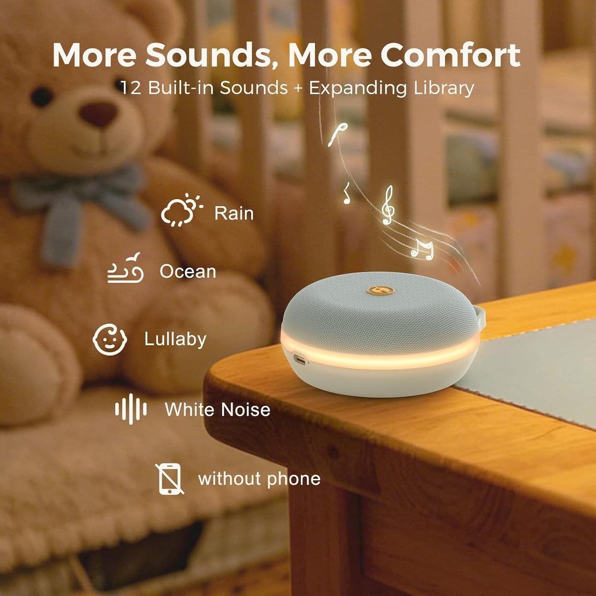 Gianna Portable Sound Machine for Baby Sleep