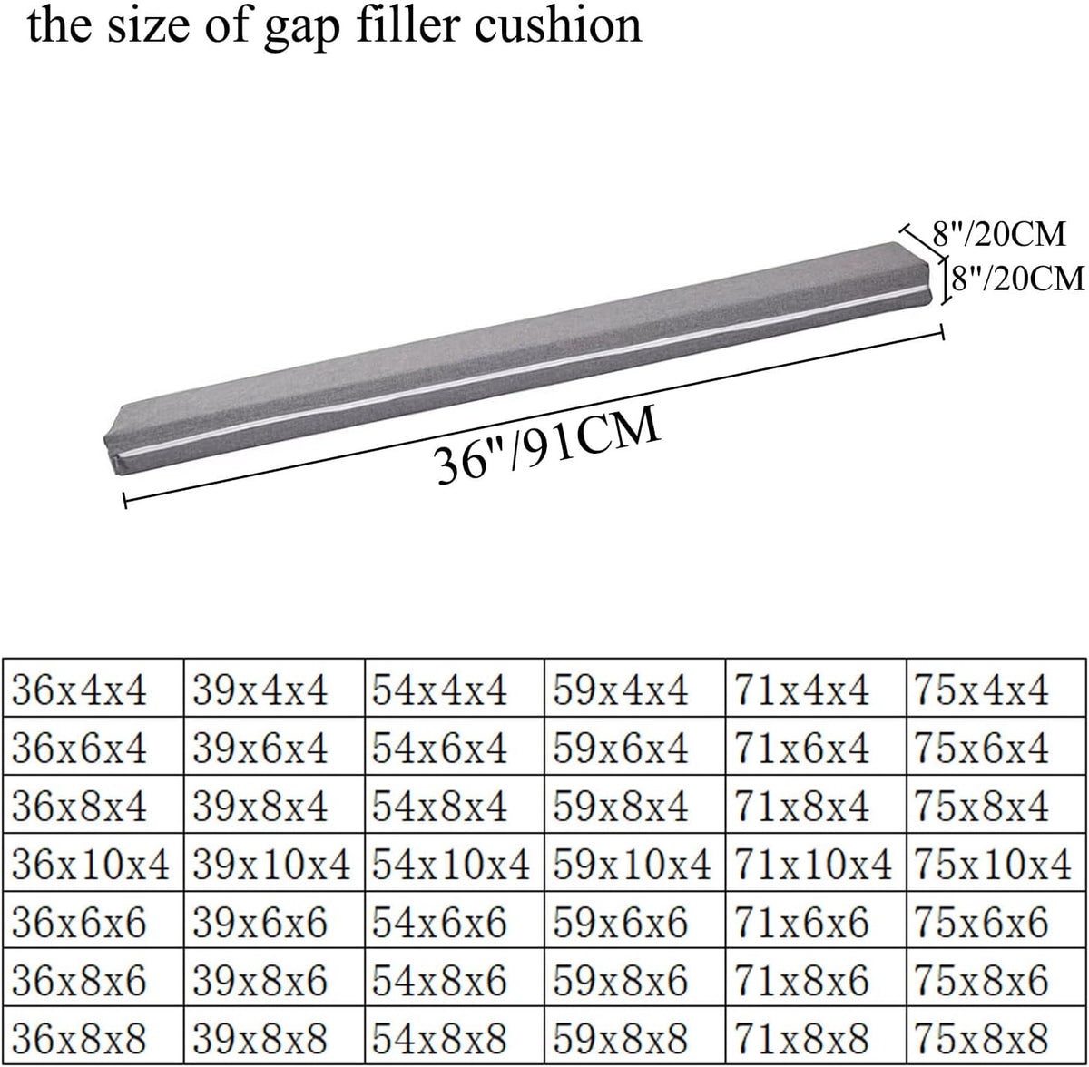 SAMTY Bed Gap Filler for headboard Space Gap Filler Bolster Stopper 54x6x4