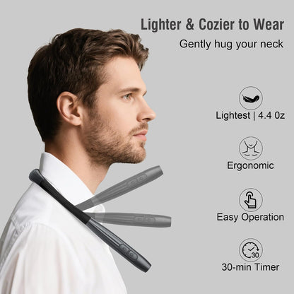 LED Neck Book Light Reading Lamp USB Rechargeable, Lighter Weight,Hands Free, Each 3 Colors with 3 Brightness, 80-hr Lasting Rechargeable Lamp,Perfect for Reading in Bed(Chesse Yellow).