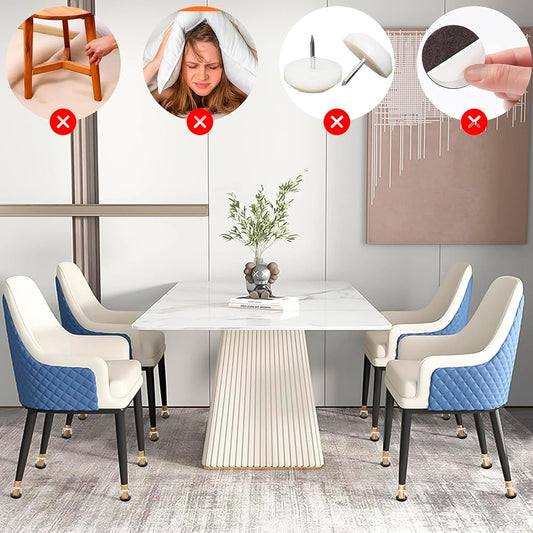 Chair Sliders for Carpet, 16PCS Furniture Sliders for Carpeted Floors & Hardwood Floors, Round Chair Glide Pads for Quickly and Easily Moving Furniture, Protect Floor(Clear, Fit 0.75"-1.1") | Chair Glides for Carpet & Hardwood Floor, Furniture Slides
