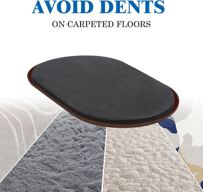 Furniture Slider, 3-1/2" x 6" Oval Heavy-Duty Furniture Movers, Reusable Carpet Sliders for Furniture, Heavy Furniture Moving Pads Moving Sliders - Protect The Surface of The Carpet (8 Pack)
