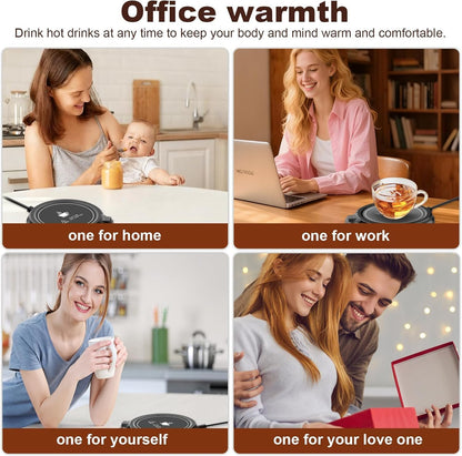 Coffee Mug Warmer for Desk-Smart Candle Warmer Digital Display | 8H Auto Shut Off-Coffee Heater with Touch Tech/3 Gear Temp Settings,Constant Temperature Heating,Warmer for Coffee,Tea,Milk