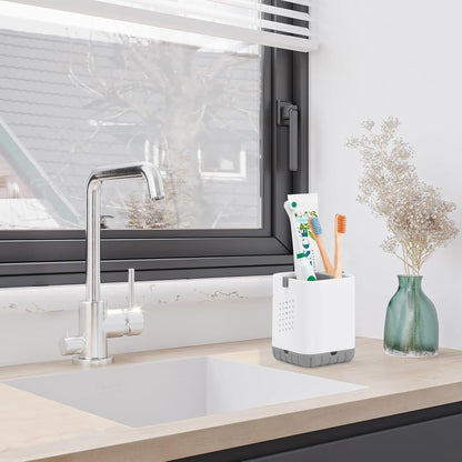 Boperzi Toothbrush Holders, Kids Toothbrush Holder with Drainage, Detachable Anti-Slip Electric Toothbrush Holder, Toothpaste Organizer Storage Caddy for Bathroom Countertop, Shower, Kitchen, Vanity