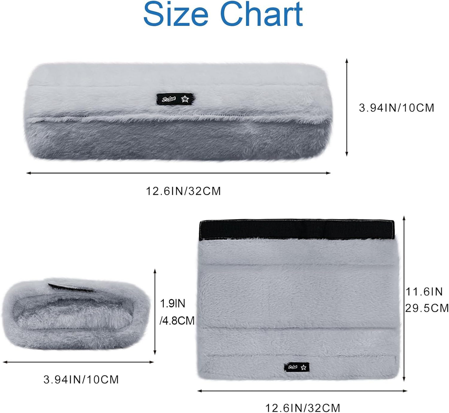 Wheelchair Armrest Pads Covers Fuzzy Desk Chair Arm Pads Soft | Wheelchair Accessories,Washable Covers,Adult Potty Chair Arm Covers, Fits Wheelchairs & Computer &Transport & Office Chairs