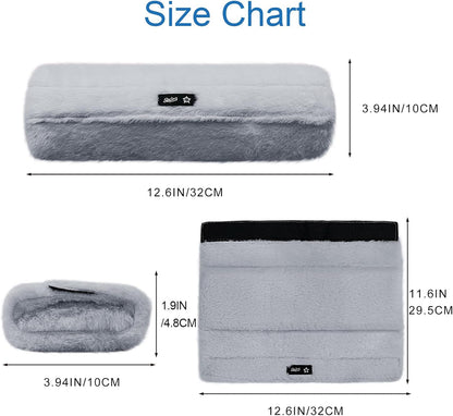 SPRING SEAON Wheelchair Armrest Pads Covers Fuzzy Desk Chair Arm Pads Soft