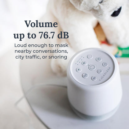 Yogasleep Nod White Noise Sound Machine, With Soft Night Light & Sleep Timer, 20 Sound Options Including Lullabies, Nature & Pink Noise, Sleep Aid For Baby & Adults, Noise Canceling For Office Privacy