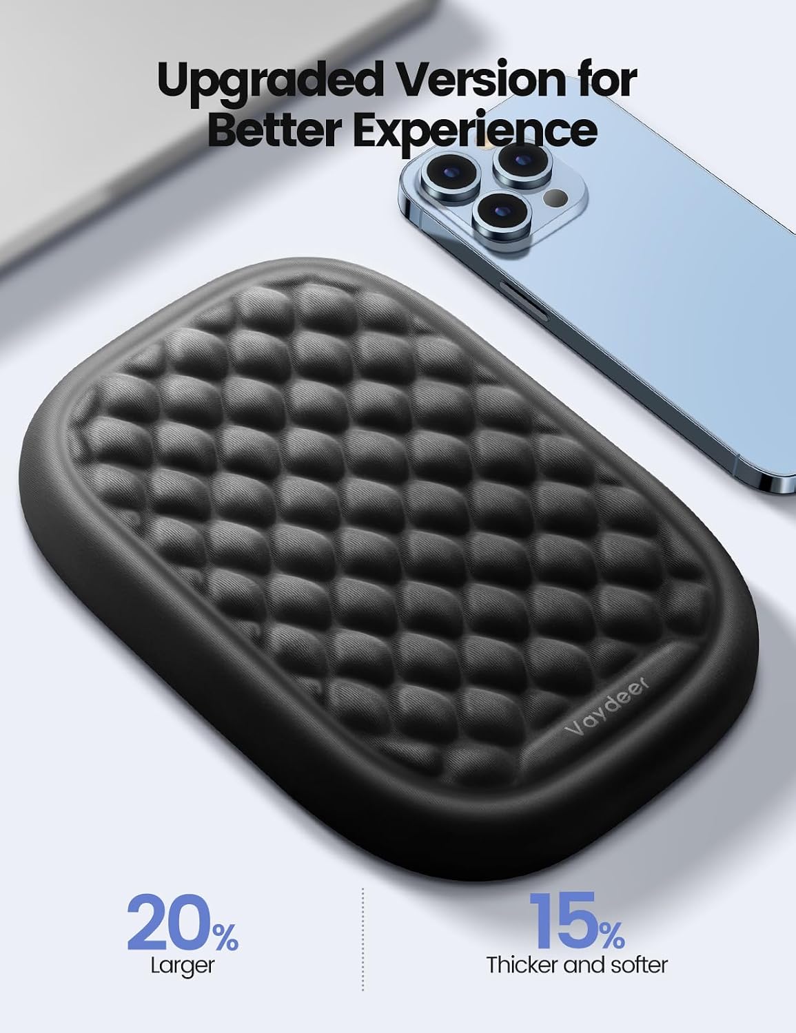 Vaydeer 2Pcs Elbow Rest Pad, L-Shaped Wrist Rest, Desk Edge Cushion