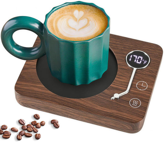 Coffee Mug Warmer, CEROBEAR Mug Warmer for Desk 3 Temperature Control 130℉/150℉/170℉, Cup Warmer with Auto Shut Off for Coffee Milk Tea Beverage-Black