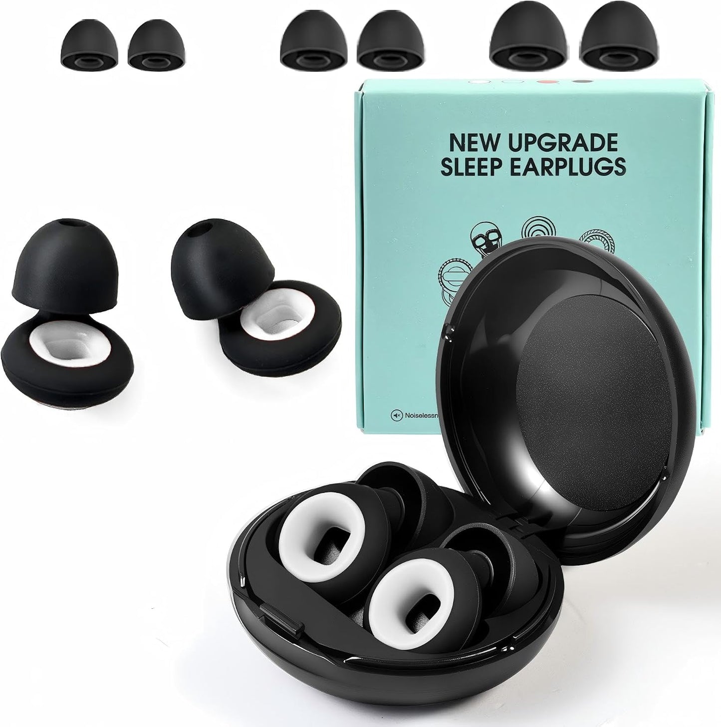 Earplugs Motorcycle.Ear Plugs for Sleeping Noise Cancelling 35dB Noise Reduction、Reusable Ear Plugs,Super Soft for Motorcycles Cycling、Sleeping、Work、Travel (Red Inner Circle)