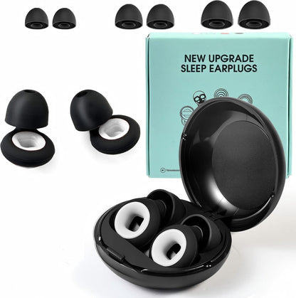 Earplugs Motorcycle.Ear Plugs for Sleeping Noise Cancelling 35dB Noise Reduction、Reusable Ear Plugs,Super Soft for Motorcycles Cycling、Sleeping、Work、Travel (Red Inner Circle)