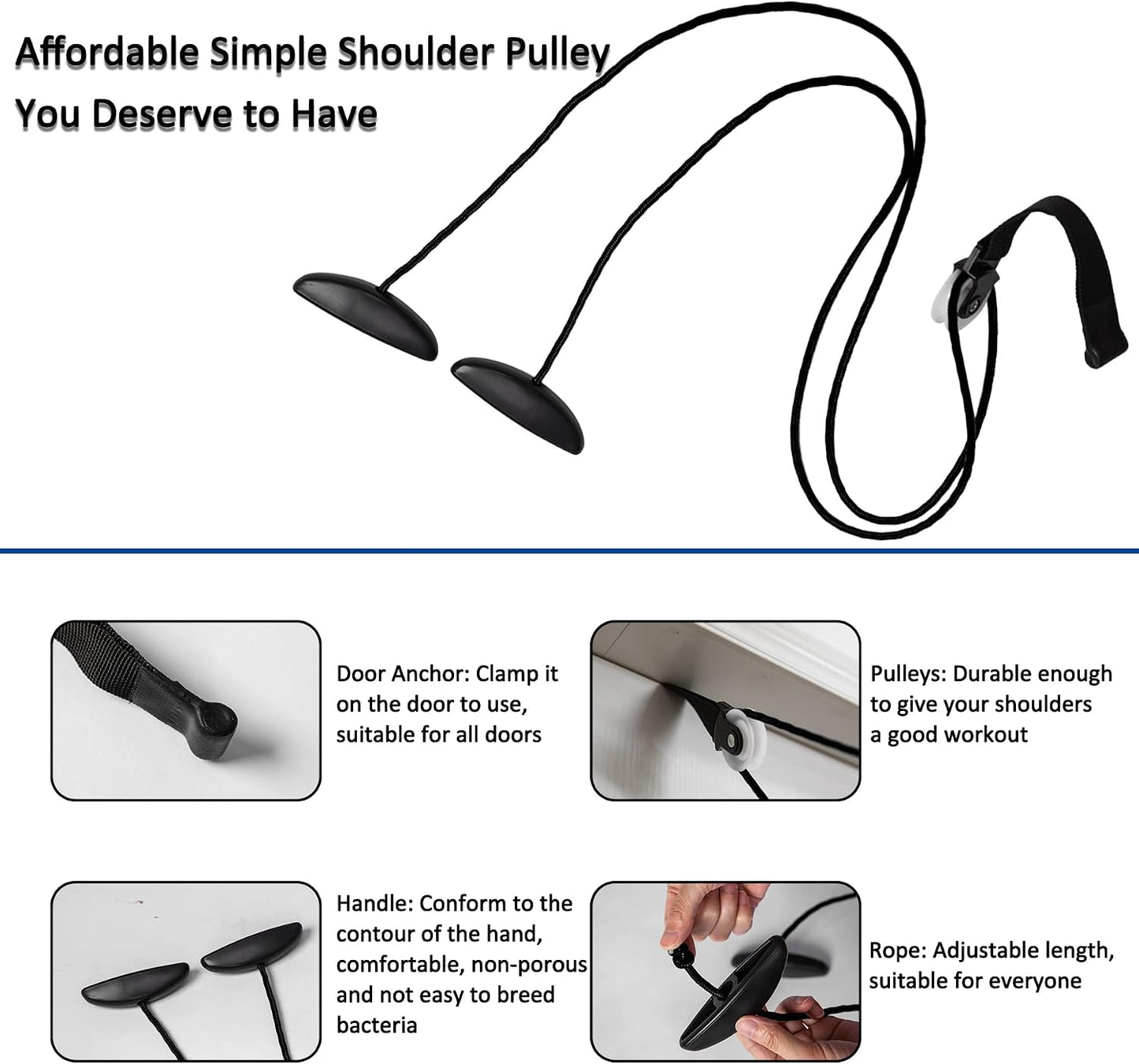 Shoulder Pulley Over The Door Physical Therapy System | Over-the-door exercise pulley designed for shoulder physical therapy exercises.