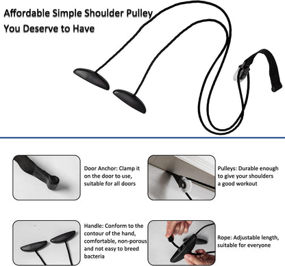 Shoulder Pulley Over The Door Physical Therapy System | Over-the-door exercise pulley designed for shoulder physical therapy exercises.