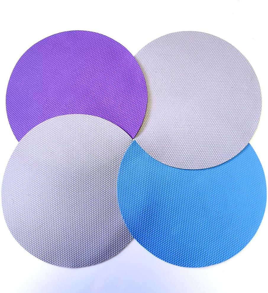 4pcs Rubber Jar Opener Bottle Gripper for Weak Hands, Seniors | Non Slip Pad Multi-function Silicone Can Opener for Kitchen, Can Lids, Jars, Coasters, Heat-Resistant, Easy Clean, Durable