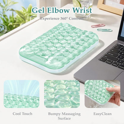 Ospelelf Ergonomic Elbow Pad, Gel Keyboard Wrist Rest Support for Office Desk Chair, Arm Wrist Pad for Typing Pain Relief