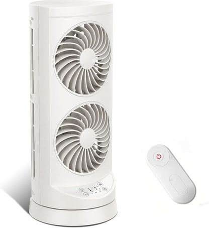 Tower Fan for Bedroom,24 ft/s Portable Desk Table Fan with Remote