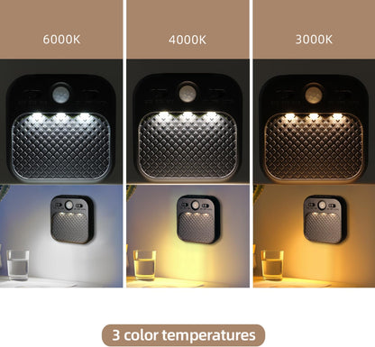 DAMI Motion Sensor Night Lights Rechargeable with Timer, Battery Cabinet Light with 3 Color Temperatures Stepless Dimming, Magnetic Closet Light for Travel, RV, Cruise Essentials 2026