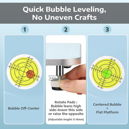 OFFNOVA Resin Heating Mat & Leveling Table, 2-in-1 Resin Tools for Epoxy Resin, Resin Curing Machine for Resin Molds, Undeformed Resin Dryer with Smart Timer & Temperature Control, Silicone Mat