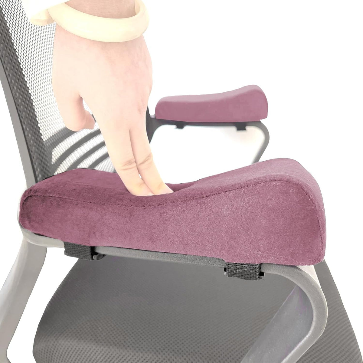 Office Chair Armrest Covers, Set of 2 Comfortable Armrest Elbow Pillow (2 Pink Armrest Pillow)