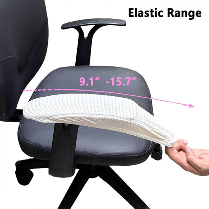 Melaluxe Office Chair Armrest Covers, Stretchable Removable Washable Chair Arm Covers, Elastic Desk Computer Gaming Chair Arm Rest Protector Slipcovers (Black)