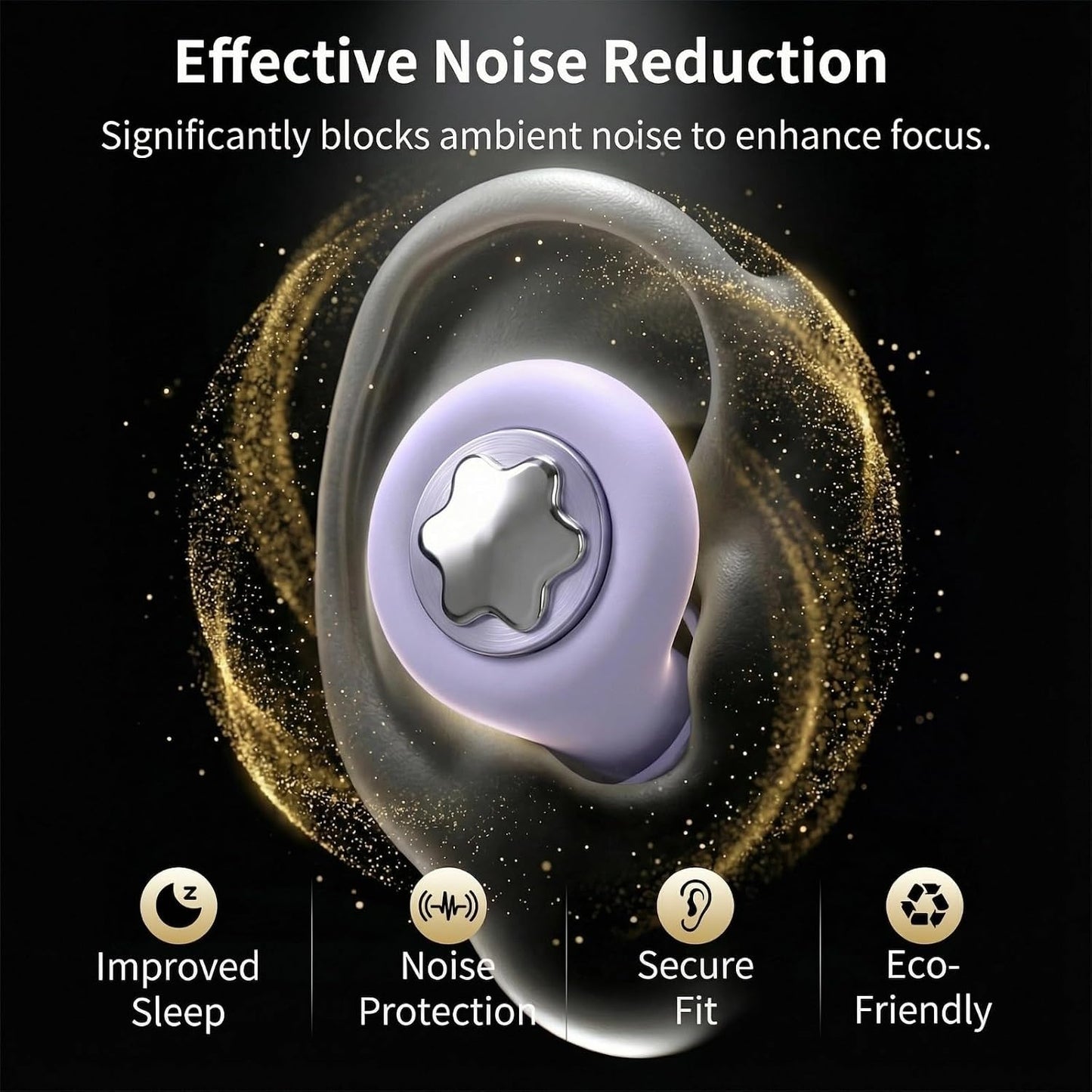 Ear Plugs for Sleeping 45DB Noise Cancelling: Ultra-Comfy Reusable Noise-Reducing Earplugs for Sleeping & Travel & Work Hearing Protection Earbuds with 8 Tips(XS,S, M, L Size)