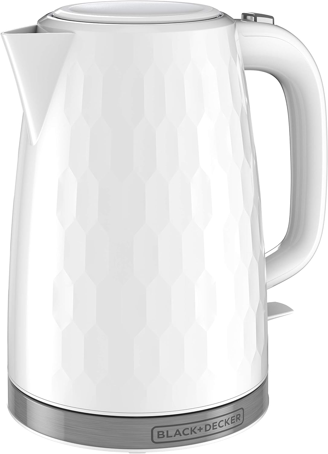 BLACK+DECKER 1.7L Cordless Electric Kettle, White