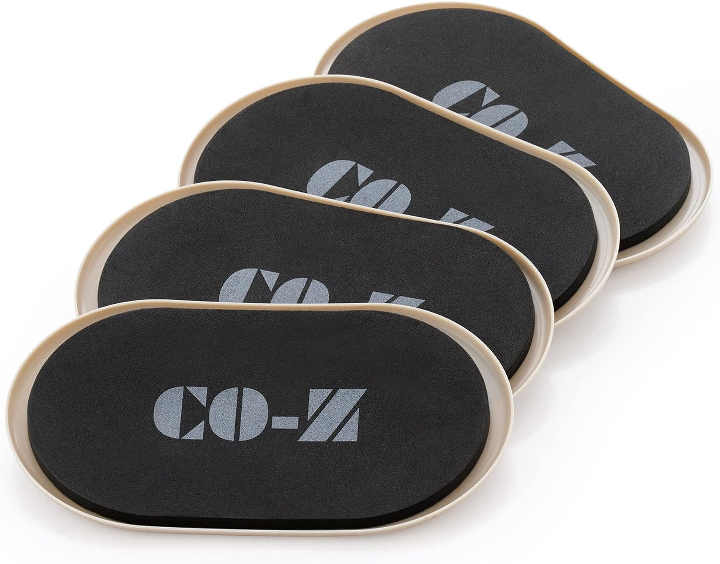 CO-Z Large Furniture Sliders - 8 Pack, 6" x 9 1/2" Oval Reusable Furniture Sliders for Carpet, Heavy-Duty Furniture Gliders Movers for Hardwood Floors, Plastic Moving Pads for Heavy Furniture