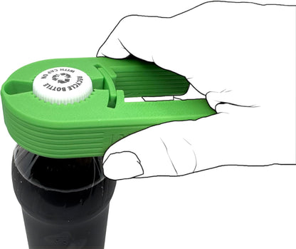 V7 Water Bottle Opener for Seniors Ergonomic Design Weak Hands Arthritis Friendly Twist Cap Remover Kitchen Gadget Handy Lightweight Utensil (Pink)
