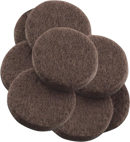 SOFTTOUCH "Self-Stick Furniture Round Felt Pads for Hard Surfaces – Protect Your Hard Floors from Furniture Scratches, 1-1/2"" Linen, Round (8 Pieces)" (4719395N)