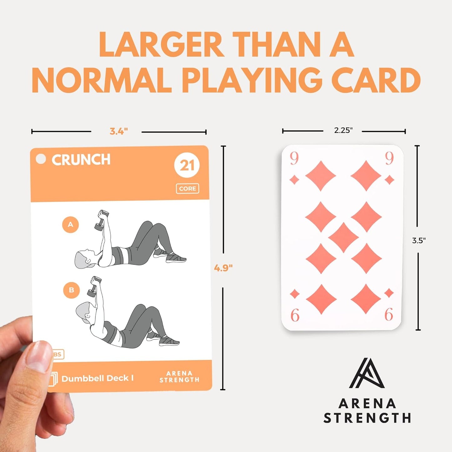 Arena Strength Workout Cards - Instructional Fitness Deck for Booty Band Workouts, Beginner Fitness Guide for Resistance Band Training Exercises at Home. Includes Workout Routines.