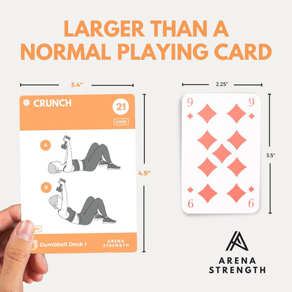Arena Strength Workout Cards - Instructional Fitness Deck for Booty Band Workouts, Beginner Fitness Guide for Resistance Band Training Exercises at Home. Includes Workout Routines.