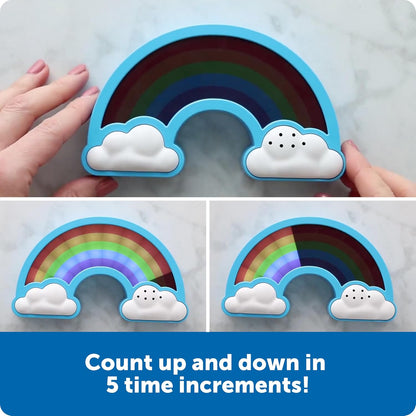 Learning Resources Rainbow Visual Timer | Time Management for Children, Audio and Visual Alarms, Schedule for Kids, Social Emotional Learning Skills, Countdown Timer