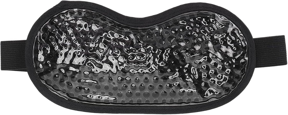 Luqeeg Gel Bead Eye Masks, Hot Cold Compress Eye Pack, Reusable Cooling Gel Bead Ice Pack, Hot Cold Cooling Compress Gel Eye Pad for Stress Relief, Migraine, Puffiness, Dry Eyes, Dark