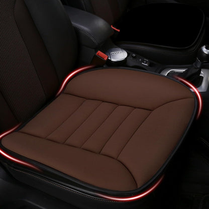 MYFAMIREA Car Seat Cushion Pad 1.2" Thick Comfort Seat Protector for Car Driver Seat Office Chair Home Use Memory Foam Seat Cushion with Non Slip Bottom, 20'' x 18.5'', Black