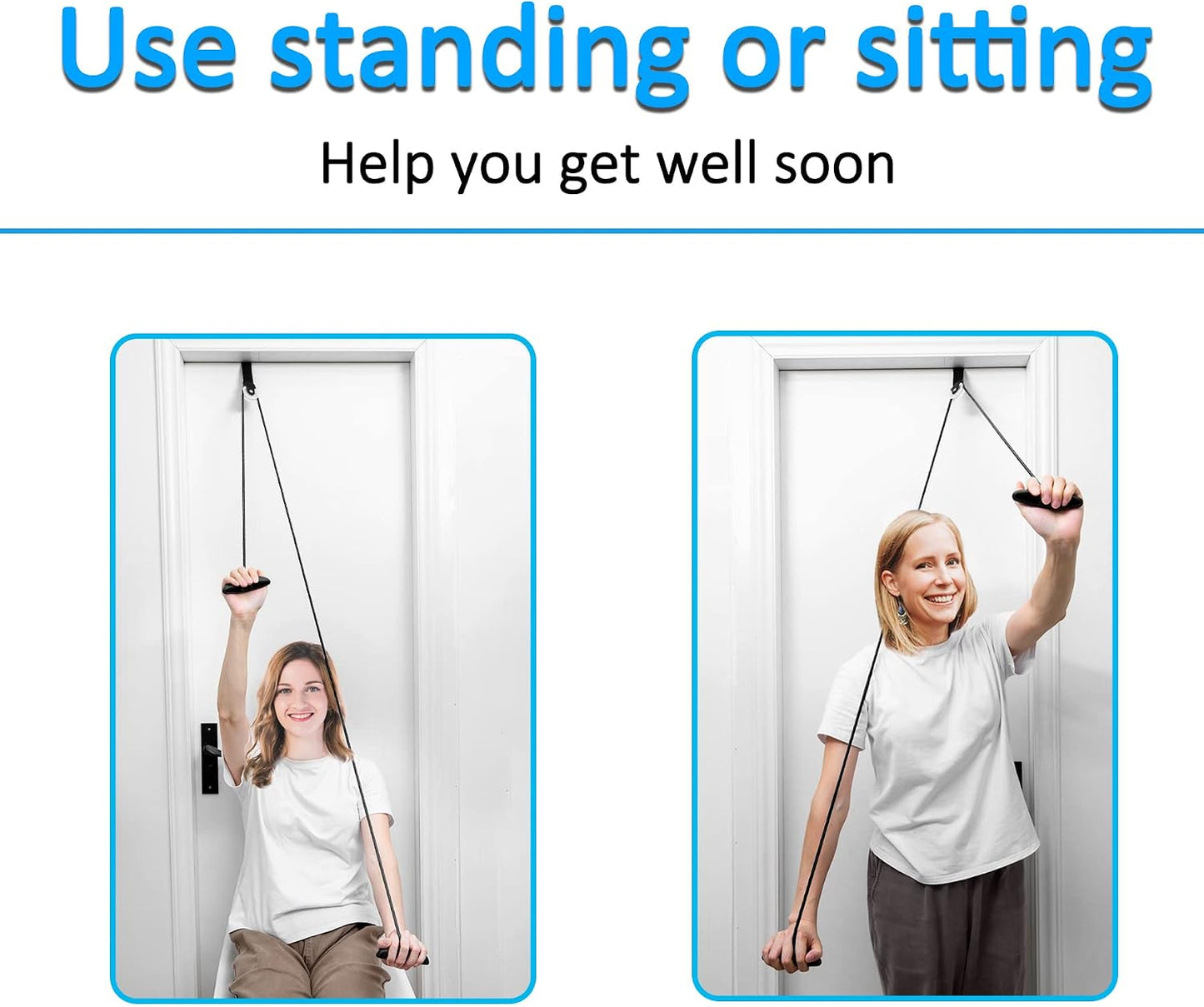Shoulder Pulley Over The Door Physical Therapy System | Over-the-door exercise pulley designed for shoulder physical therapy exercises.